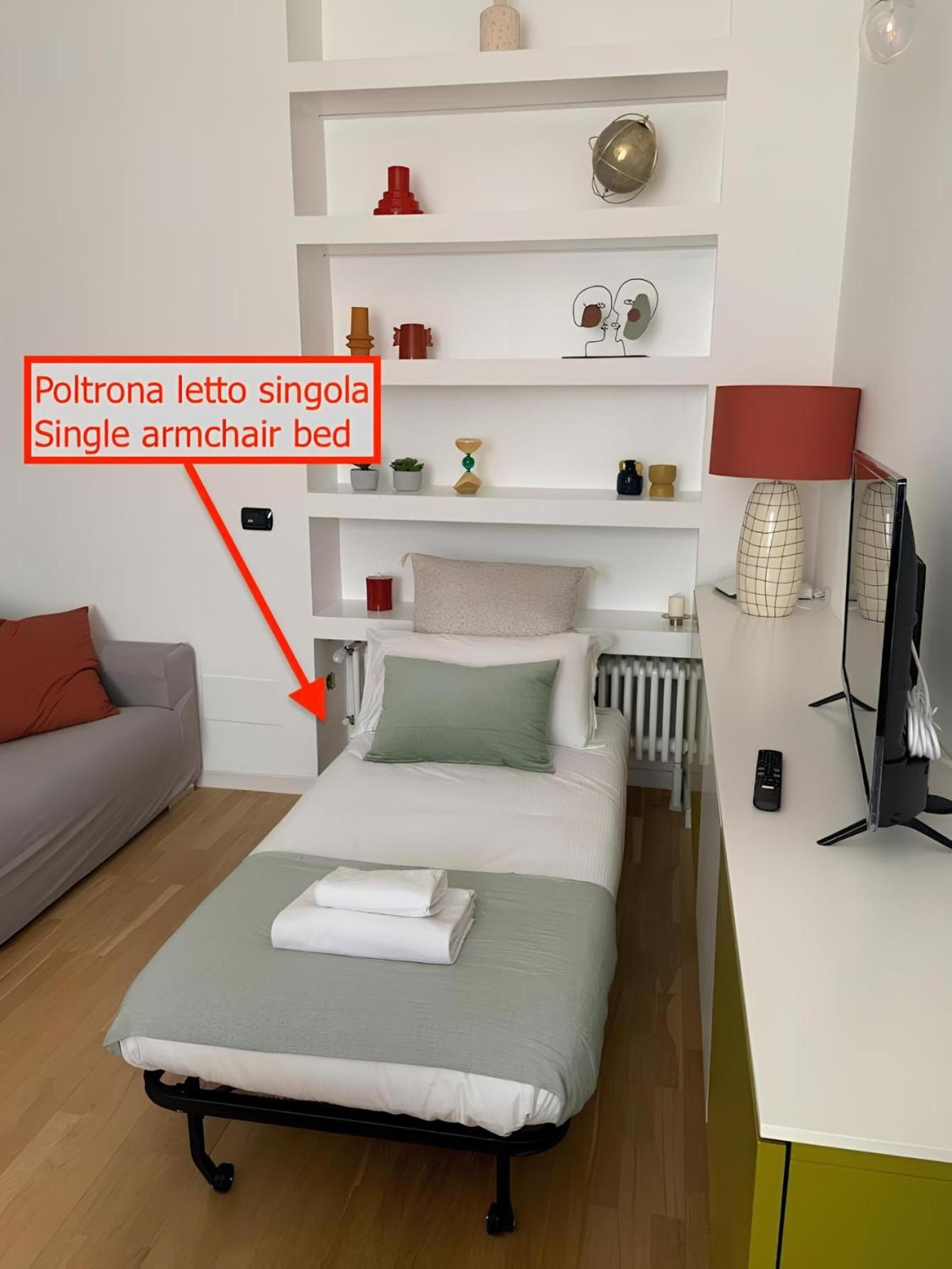 Appartement Ospitali - Casa Armonia Delizioso Bilo Vicino A Piola Milaan